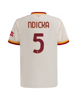 Moški Nogometna dresi replika AS Roma Evan Ndicka #5 Gostujoči 2026-27 Kratek rokav Moški Nogometna dresi replika AS Roma Evan Ndicka #5 Gostujoči 2026-27 Kratek rokav